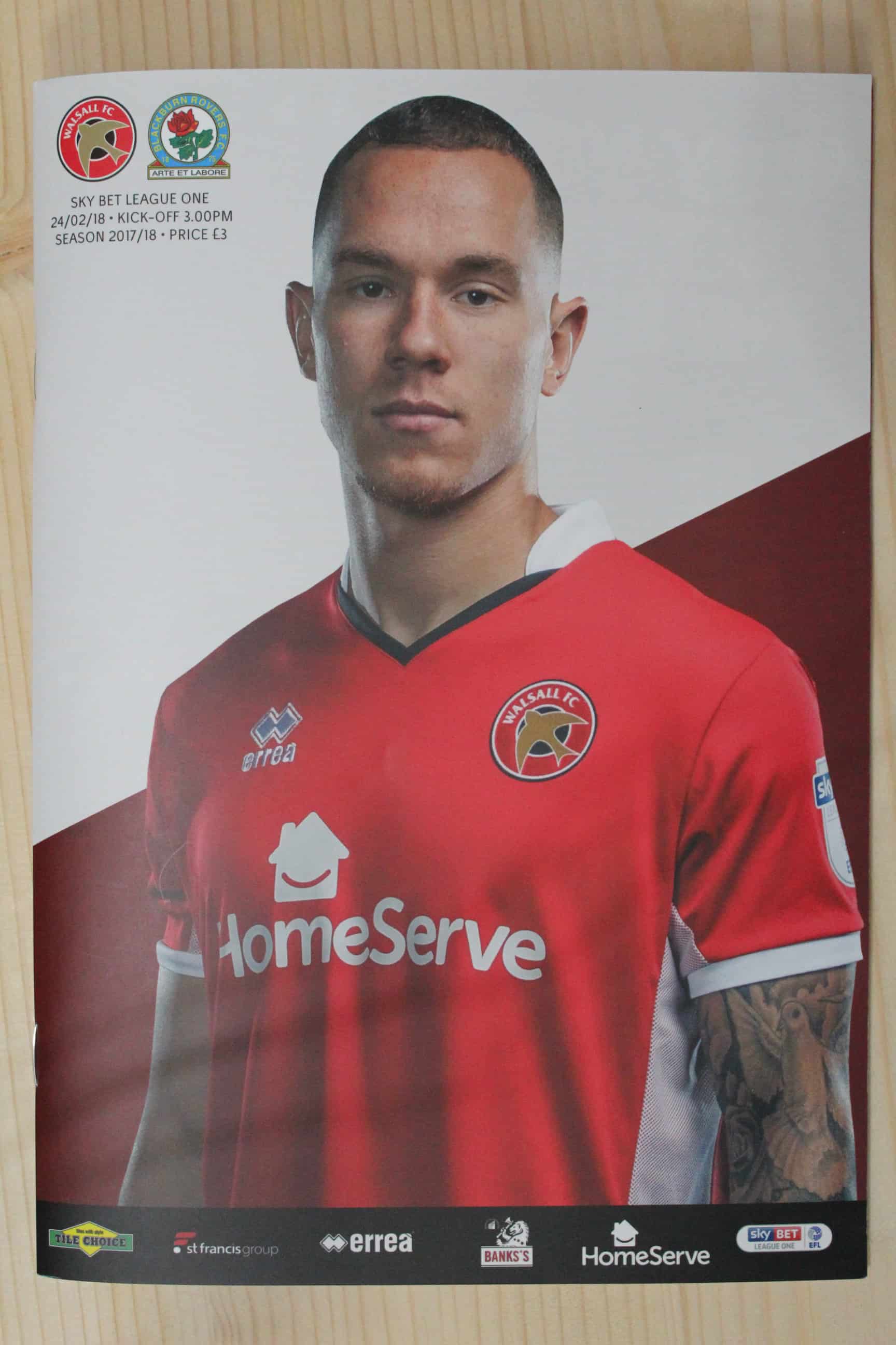 Walsall FC v Blackburn Rovers FC